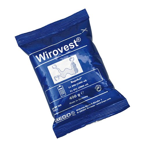 Wirovest (Вировест) 18кг (45пак х 400гр) - паковочная масса для бюгельного протезирования BEGO, Германия