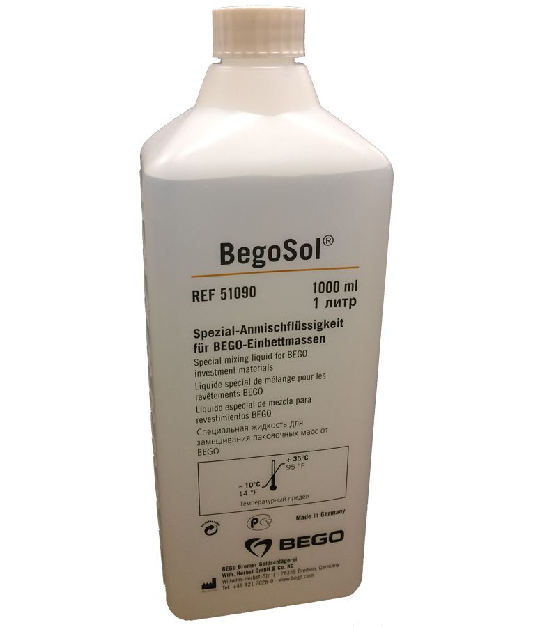 BegoSol (Бегосол) 1л - жидкость для замешивания паковочной массы BEGO, Германия