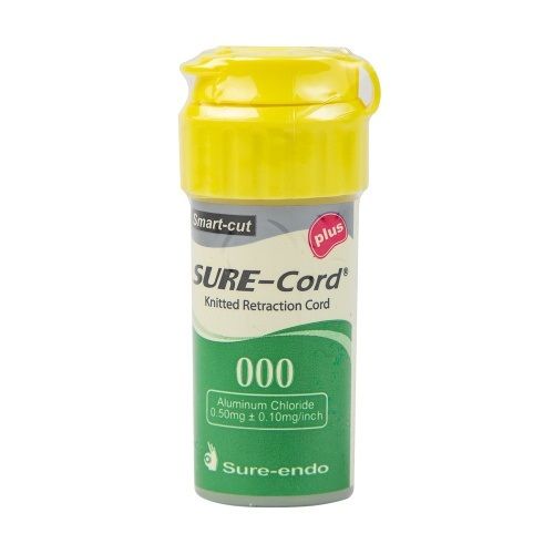 Sure Cord (Шуре Корд) №000 Нить ретракционная плетеная с пропиткой алюминия Sure Cord (203 см), Корея