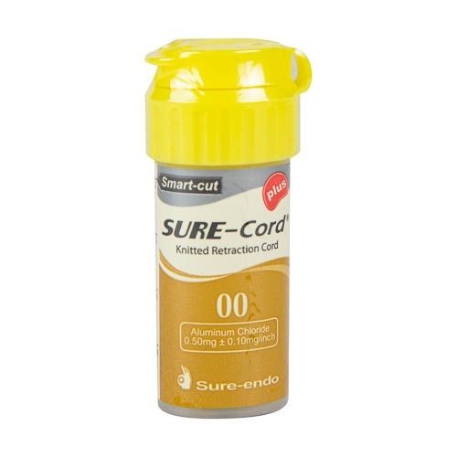 Sure Cord (Шуре Корд) №00 Нить ретракционная плетеная с пропиткой алюминия Sure Cord (203 см), Корея