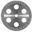 Ободок 6 отверстий - Диск алмазный Агри 22мм крупное зерно тонкое основание 340 524 220-Т6