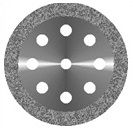 Ободок 8 отверстий - Диск алмазный Агри 22мм мелкое зерно тонкое основание 340 514 220-Т7