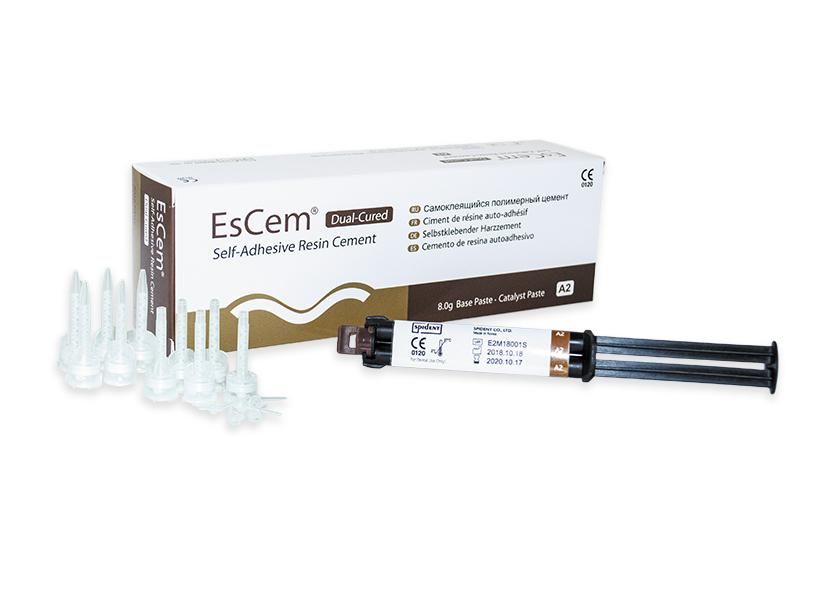 EsCem - Эсцем - цемент двойного отверждения, самоадгезивный самопротравливающий для постоянной фиксации ортопедических конструкций (8гр)
