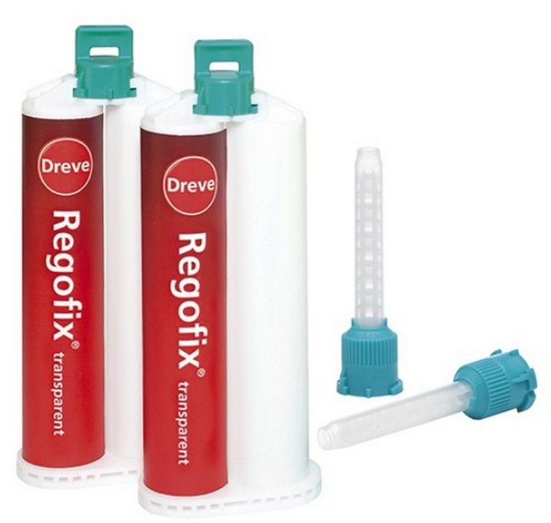 Регофикс опак - Regofix opaque Материал для регистрации прикуса, 2 x 50 мл + 12 канюль
