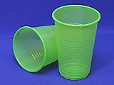 Пластиковые стаканчики для полоскания рта цвет голубой, зелёный