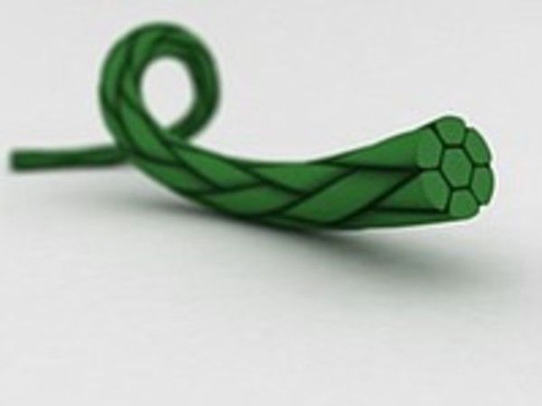 Иглы атравматические с нитями лавсановыми кручеными зелеными в полимерной упаковке 75см