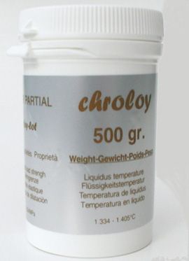 CHROLOY (Хролой)- CoCr сплав для литья бюгельных протезов (500 г)(Co-64%, Cr- 29%, Mo- 6,5%)