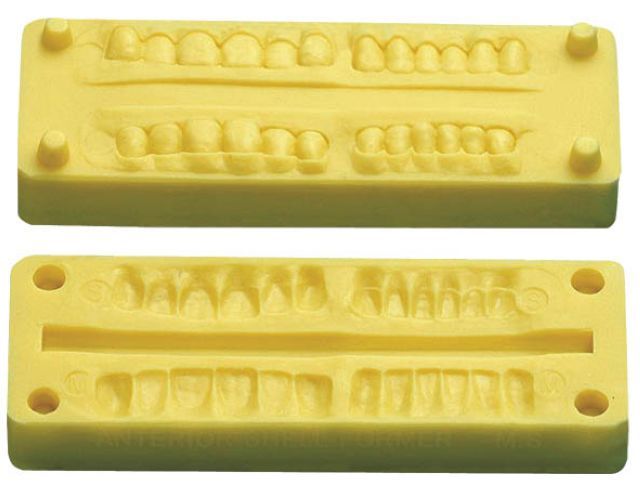 Форма силиконовая для изготовления внешней поверхности фронтальных зубов