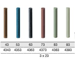 Полиры силиконовые для обработки жевательных поверхностей, обработки гирлянд (⌀ 3 мм) (грубая, средняя, зеркальный блеск)