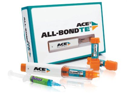 ACE All-Bond TE Startrer Kit- универсальная адгезивная система, стартовый набор (2 картриджа ACE All-Bond TE (по 2 мл), 1 диспенсер ACE, 1 шпр. протравки Uni-Etch с ВАС (5 г) арт B-36100K
