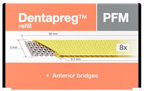 Dentapreg PFM (Дентапрег) - нити для шинирования и микропротезирования (3 x 0,3 x 50мм), (Чехия)
