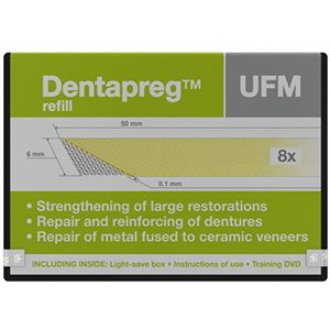 Dentapreg UFM (Дентапрег) - нити для шинирования и микропротезирования, (4-10 x 0,1 x 50мм), (Чехия)
