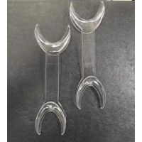 Pетракторы для губ прозрачные большие, автоклавируемые (2шт в уп), (роторасширители)