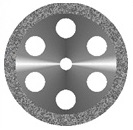 Ободок 6 отверстий - Диск алмазный Агри 22мм мелкое зерно тонкое основание 340 514 220-Т6