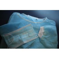 КОХ - Комплект одежды хирурга №1 ( маска, бахилы, халат, колпак)