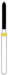 XF316 Цилиндр с усечённым концом диам 12мм, жёлтый (в уп 3шт)