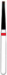 F306 Конус с плоским концом диам 14мм, красный (в уп 3шт)